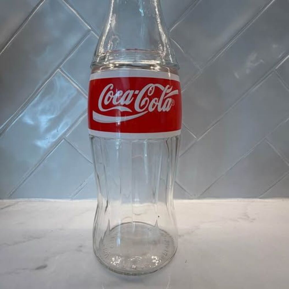 Vintage Unique 1995 Coca-Cola Glass Straw Holder / Diner Dispenser 🇺🇸🥤